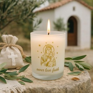 Διακοσμητικό Κερί με Παναγίτσα
