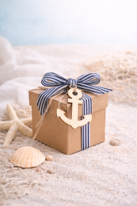 Ναυτική μπομπονιέρα βάπτισης 